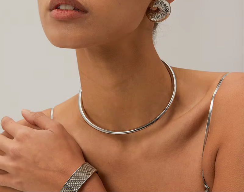 MEDUSA CHOKER - PLATEADO