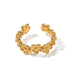 LA FLOR RING - DORADO