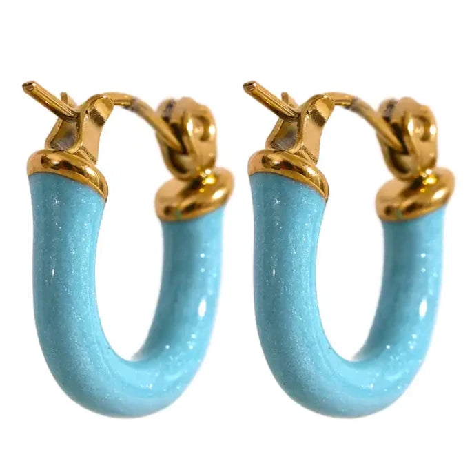 BABY BLUE PLASTICOLA HOOPS