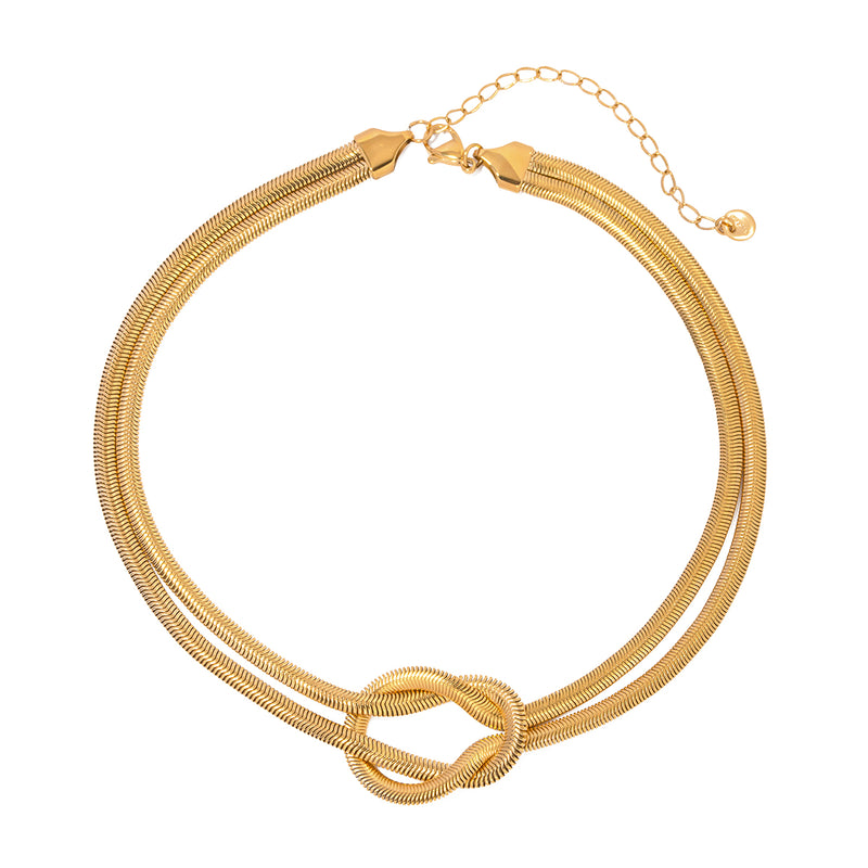 LEMNISCO CHOKER DORADO