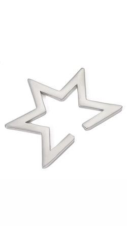 ROCKSTAR EARCUFF PLATEADO