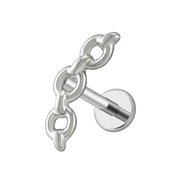 CHAIN STUD PLATEADO  (unidad)