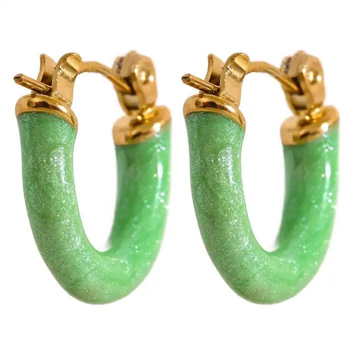 GREEN PLASTICOLA HOOPS