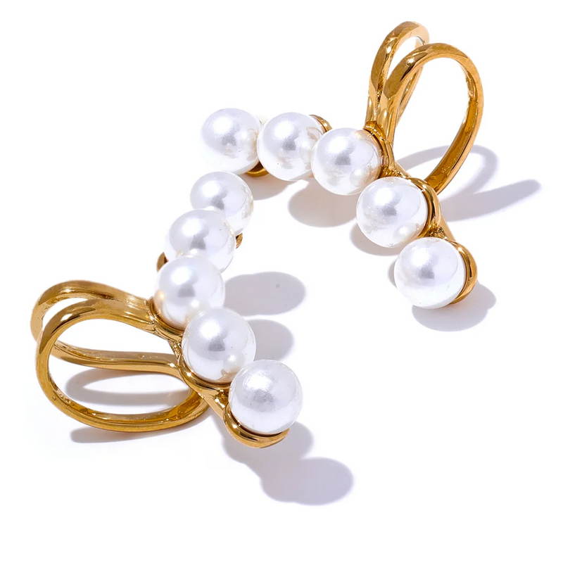 PEARL-FECT EARCLIP DORADO