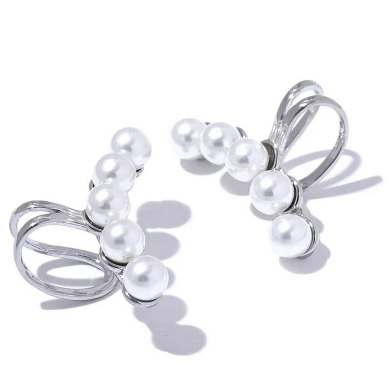 PEARL-FECT EARCLIP PLATEADO