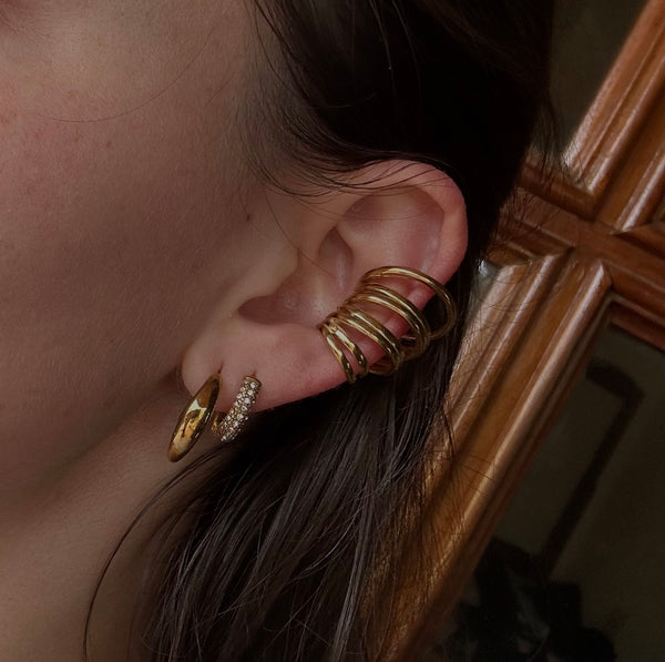 ORUGA EARCUFF DORADO