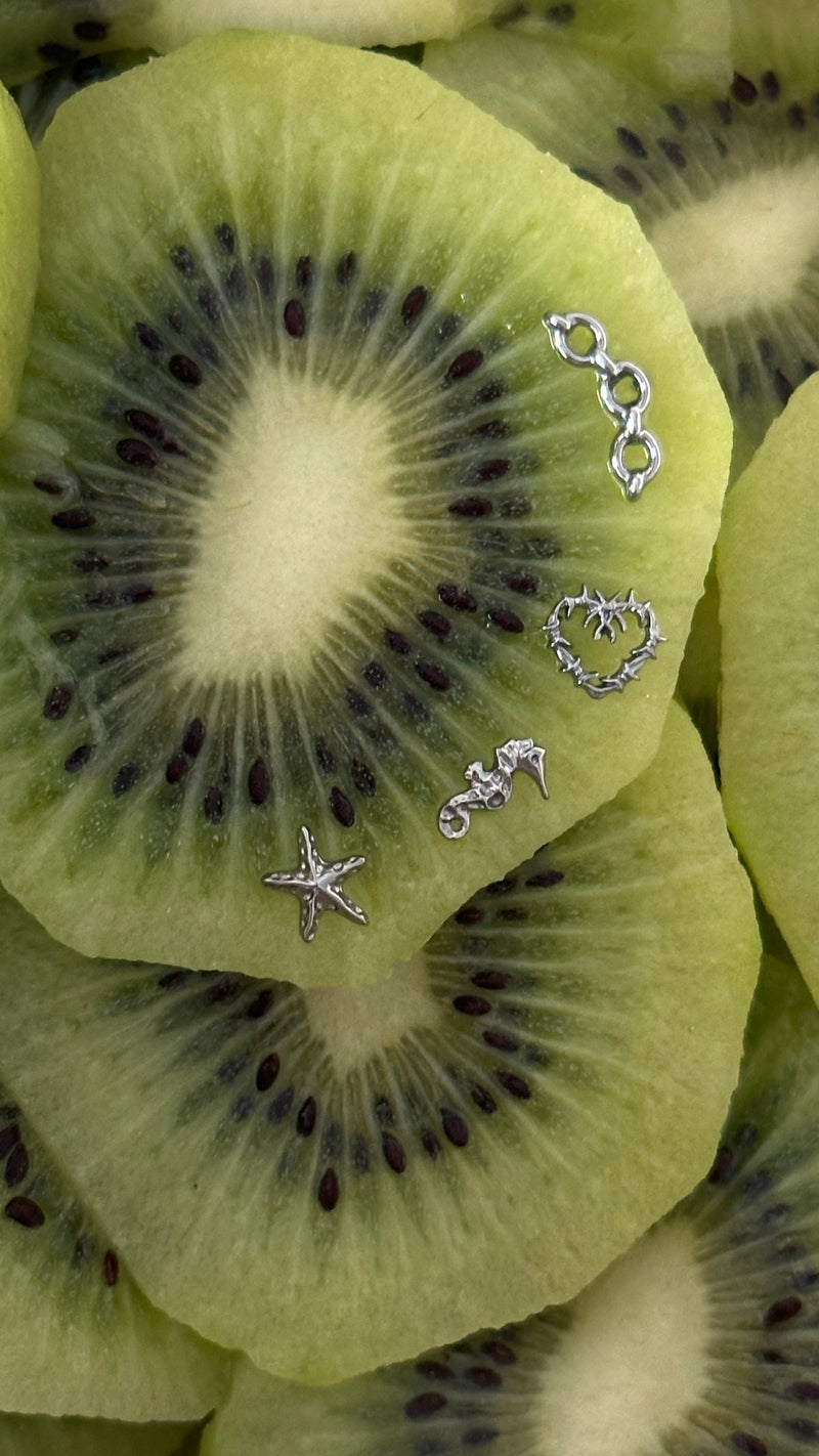 CHAIN STUD PLATEADO  (unidad)