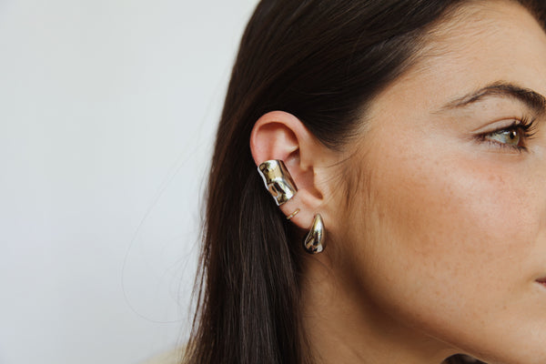 QUIROGA EARCUFF PLATEADO