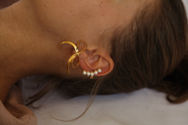 PEARL-FECT EARCLIP DORADO