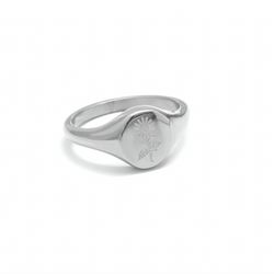 GIRA EL SOL RING - PLATEADO