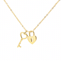 LOCK YOU NECKLACE DORADO