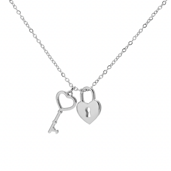 LOCK YOU NECKLACE PLATEADO