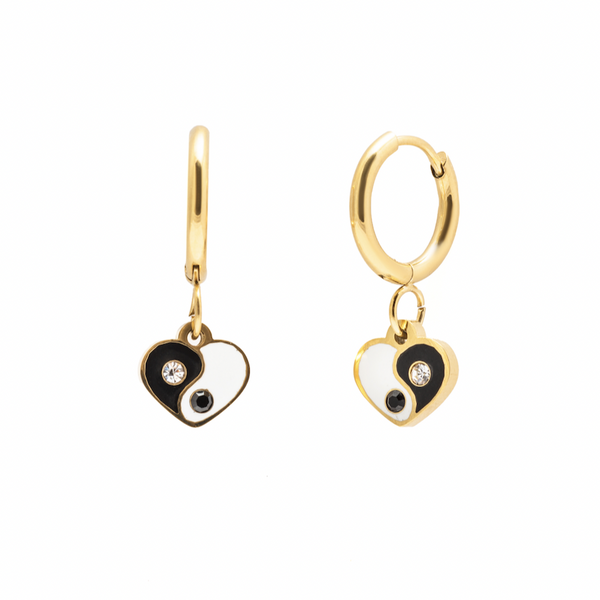 YIN TO MY YANG HOOPS DORADOS