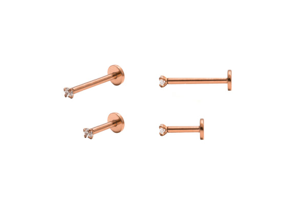 MUST HAVE STUD ROSE GOLD (UNIDAD)